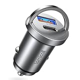 Lamicall 90W Zigarettenanzünder USB C Auto Ladegerät - [2024 Super Mini Ganzmetall]...
