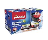 Vileda Ultramax XL Turbo 2in1 Bodenwischer Komplett Set, extrabreiter Wischmopp...