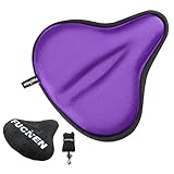 FUCNEN Fahrradsattel Überzug Violett Sattelbezug Fahrrad Gel Damen Breite Sattelbezüge,...
