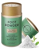 O Naturals Fußpuder & fuß deo mit Teebaumöl, natürliches Fußpuder zur...