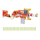 Scravenger Nerf Zombie Strike Toy Blaster with Two 12-Dart Clips, 26 Darts, Light, Barrel...