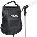 HSYFUNA Campingdusche,5 Gallonen/20L mit Temperaturanzeige Solardusche...