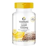 Leinöl Kapseln - 100 Softgels - Pflanzliches Omega 3-6-9 - hochdosiert - Flaxseed Oil...