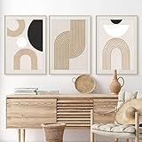 3er Premium Poster Set,Moderne Abstrakt Kunst Wandbilder,Ohne Rahmen Kunstdruck...