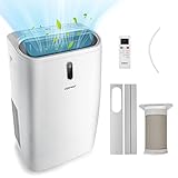 FANTASK 16000BTU mobile Klimaanlage mit Abluftschlauch, 5 in 1 Klimagerät 4700W...