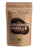 InterVanilla BIO Bourbon Vanilleschoten, 10 Stück Vanille Schoten 12-13 cm in Premium...