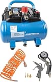 Güde Kompressor Airpower 190/08/6 (ölfrei, max. Druck 8 bar, Kessel 6 l, 1100 W, eff....