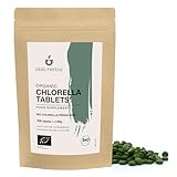 BIO Chlorella Presslinge 500mg, 250 Tabletten (125g), Chlorella Alge, Mikroalge Chlorella...