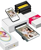 Liene Fotodrucker für Smartphone(10x15 cm)+Set mit 2 Packungen(20+80 Blatt)...