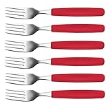 6 Stück Victorinox Limited Edition Tafelgabel Edelstahl (Rot) 5.1541