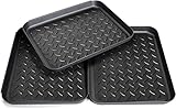 PIQIUQIU 3 Stück Schuhabtropfschale Schuhmatte Ablage, Schuhmatte Schuhwanne Kunststoff,...