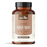 Maca Kapseln hochdosiert - 240 vegane Kapseln - Maca Schwarz 10:1 Extrakt - 8000 mg pro...