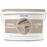 derendo Exklusive Wandfarbe beige 5L, hohe Deckkraft, Dispersionsfarbe innen,...