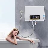 Elektrospeicher Wassererhitzer Thermostat Wasserboiler 80L mit Dusche Set LCD Touchscreen...