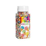 RUF Knallbunte Knusper-Kugeln, essbares Streu-Dekor in knallbunten Farben, bunte Crispies...