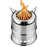 DONGSHUAI Tragbare Zeltheizung Outdoor Campingkocher Campingkocher Holzvergaser Herd Ofen...