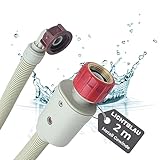 Lichtblau Aquastop Schlauch I 2,0m I Waschmaschine Sicherheitszulaufschlauch...