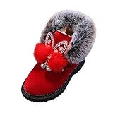 IQYU Kinderschuhe 20 MäDchen Stiefeletten Winterstiefel Schuhe Kinder Winter Kurze...