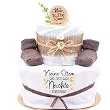 Trend Mama | Windeltorte | Nature Design | Lätzchen, Kuschelsocken |Geschenk...