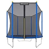 Ultrasport Gartentrampolin Uni-Jump, Kindertrampolin, Ø 244 cm, Trampolin...