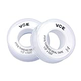 VCE 2 Stück PTFE Dichtband PTFE Band Gewinde Dichtungsband Teflonband Gewindedichtband...