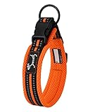 PETTOM Hundehalsband Verstellbare Nylon Hunde Halsband Atmungsaktives...