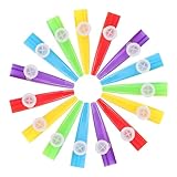 FUTUREORYY 15 Stück Buntes Kazoo-Instrument Kunststoff-Kazoo Kazoo-Instrument aus...