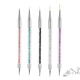 5 Stück Nagel Art Fineliner Pinsel, Nailart pinsel fein,Profi Detail Pinselset, Acryl...
