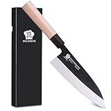 WILDMOK 19,4 cm Deba-Messer Asiatisches Usuba-Lachsmesser Sashimi-Messer Deutsche...