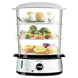 Cecotec Dampfgarer Vapovita 3000 INOX mit 800 W, 3 unabhängigen Behältern, Reisschale,...