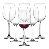 SCHOTT ZWIESEL Rotweinglas Classico (6er-Set), klassische Kristallgläser für...