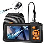 Dual Kameras Endoskopkamera, CHILEAD 1080P Inspektionskamera mit Licht, 4,5 Zoll IPS...