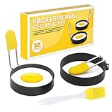 MUYAPAY Pancake Form Egg Ring,2 Stück Pancake Form Egg Ring, Spiegeleiform...