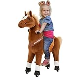 Miweba Pony Amadeus | Reitpferd auf Rollen - Pferd für Kinder - Schaukelpferd -...