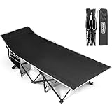 OVERMONT Klappbar Feldbett Faltbar Campingbett - Camping Bett 190 x 71 x 36 cm -...