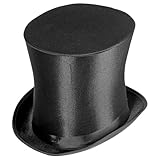 W WIDMANN MILANO Party Fashion 01893 - Glanzzylinder, Schwarz, aus Satin, ca....