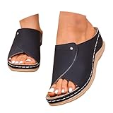 Sommerschuhe Damen Bequem, Orthopädische Sandalen Damen Sommer Ergonomische Leder...