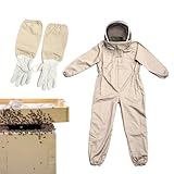Bienenschutzanzug, Imkeranzug - Imkerei-Ganzkörperanzug mit abnehmbarer Kapuze -...