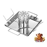 AMOZO Hähnchenbräter - Edelstahl Hähnchenhalter - Bierdose für Hähnchengrill -...