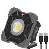 Brennenstuhl Akku LED Arbeitsstrahler SH 1000 MAC (1000lm, IP54, Akku LED Arbeitsleuchte...