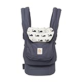 Ergobaby Babytrage Original Marine, 3-Positionen Ergonomische Babytragetasche Kindertrage,...