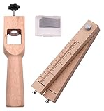 BONNYT DIY-Reparatur-Werkzeuge, Verstellbarer Lederriemenschneider mit 5 Klingen