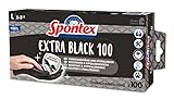 Spontex Extra Black Einmalhandschuhe aus Vinyl, ungepudert und latexfrei,...