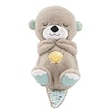 Fisher-Price Schlummer Otter Kuscheltier mit Atembewegung und Musik, Baby Erstausstattung,...
