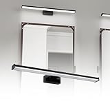 HENGMEI LED Spiegelleuchte Bad mit Schalter 10W Badleuchte, IP44 Wasserdicht Badezimmer...