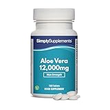 Aloe Vera 12.000mg - 180 Tabletten - Geeignet für Veganer - Versorgung von 3...