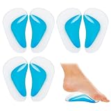Sibba 6Pcs Gel-Fußgewölbe Einlegesohlen, Orthopädische Einlegesohlen Silikon...