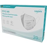 EUROPAPA 20x FFP2 Atemschutzmaske 5-Lagen Staubschutzmasken hygienisch einzelverpackt CE...
