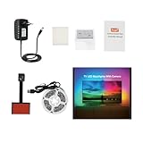 WiFi LED TV Hintergrundbeleuchtung mit Kamera, T1 Smart TV Light für 55-65 Zoll Fernseher