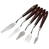5pcs Malmesser Malspachtel Künstler Set für acryl und Öl Farbe Malen Schaber...